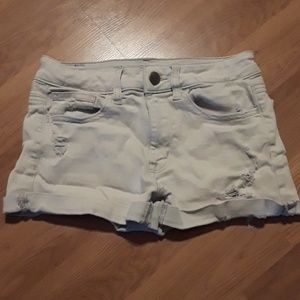 American Eagle light denim shorts